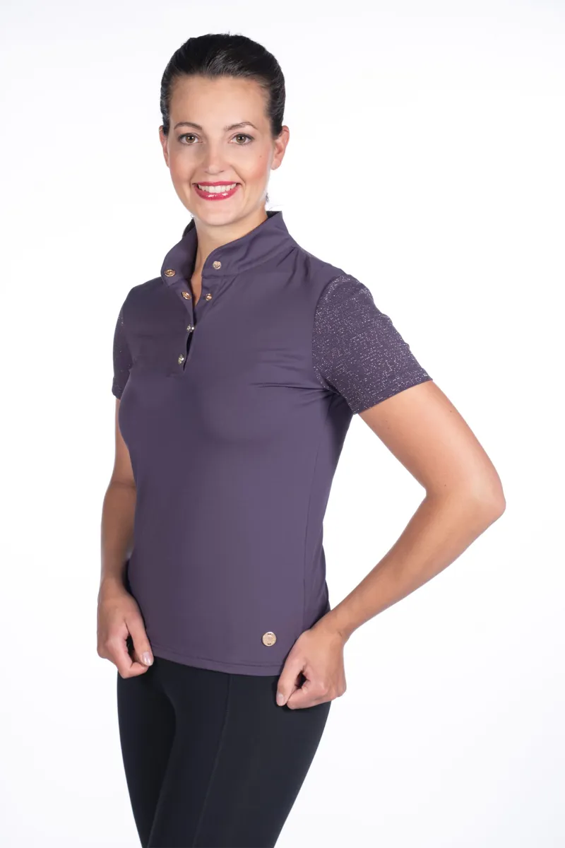 HKM Lavender Bay Uni T-Shirt Ladies in Dark Lilac